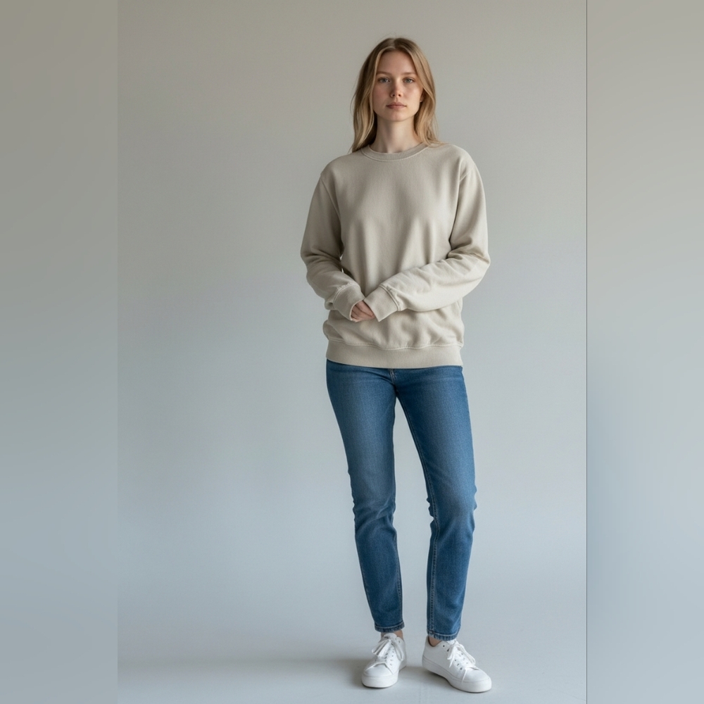 Goodfellow NWT Womens Crew Neck Sweatshirt | Sage | Size Medium
